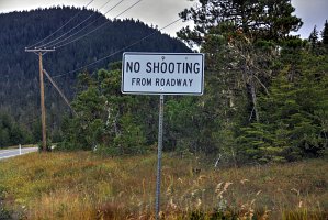 No Shooting - Ski area